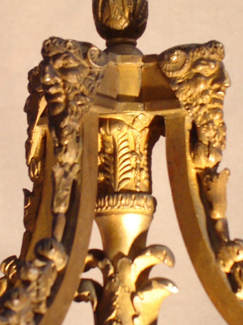 Pierre-Philippe Thomire Attributed Pair of Gilded Bronze Candelabra, France In Good Condition In Sofia, BG