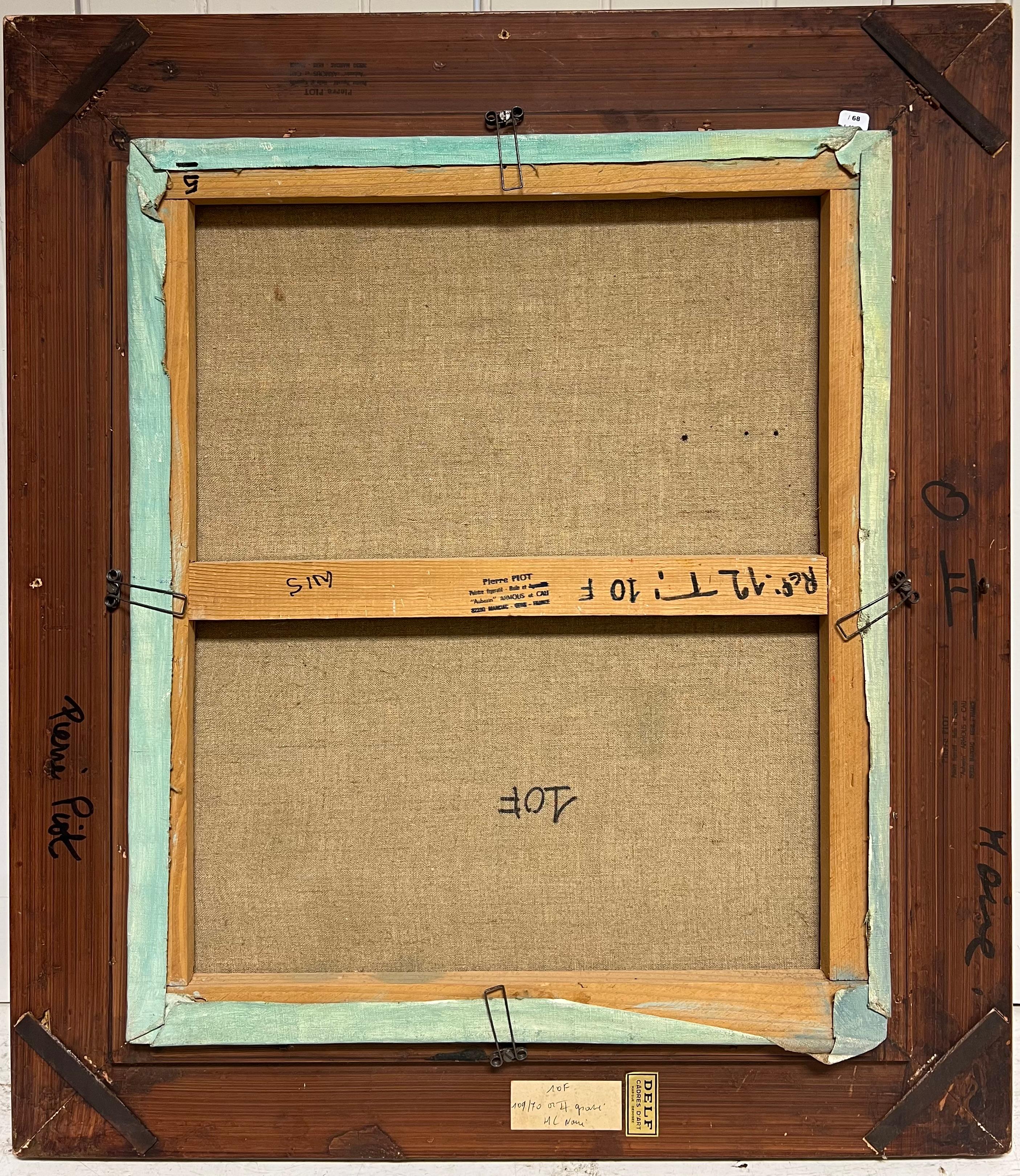 Large 20th Century French Impressionist Oil Still Life Flowers For Sale 7