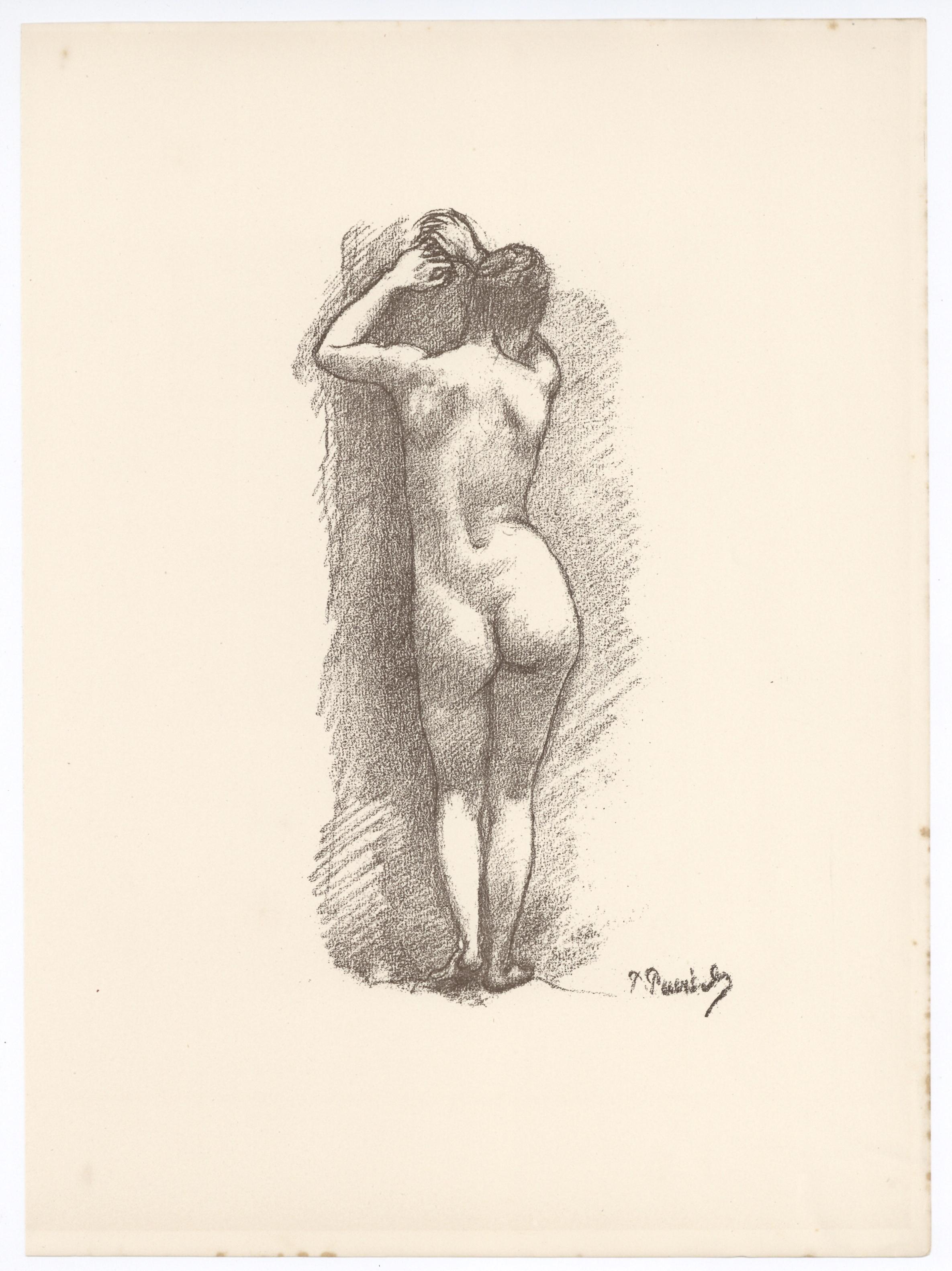 (d'après) Pierre Puvis de Chavannes - Lithographie « Etude » en vente 1