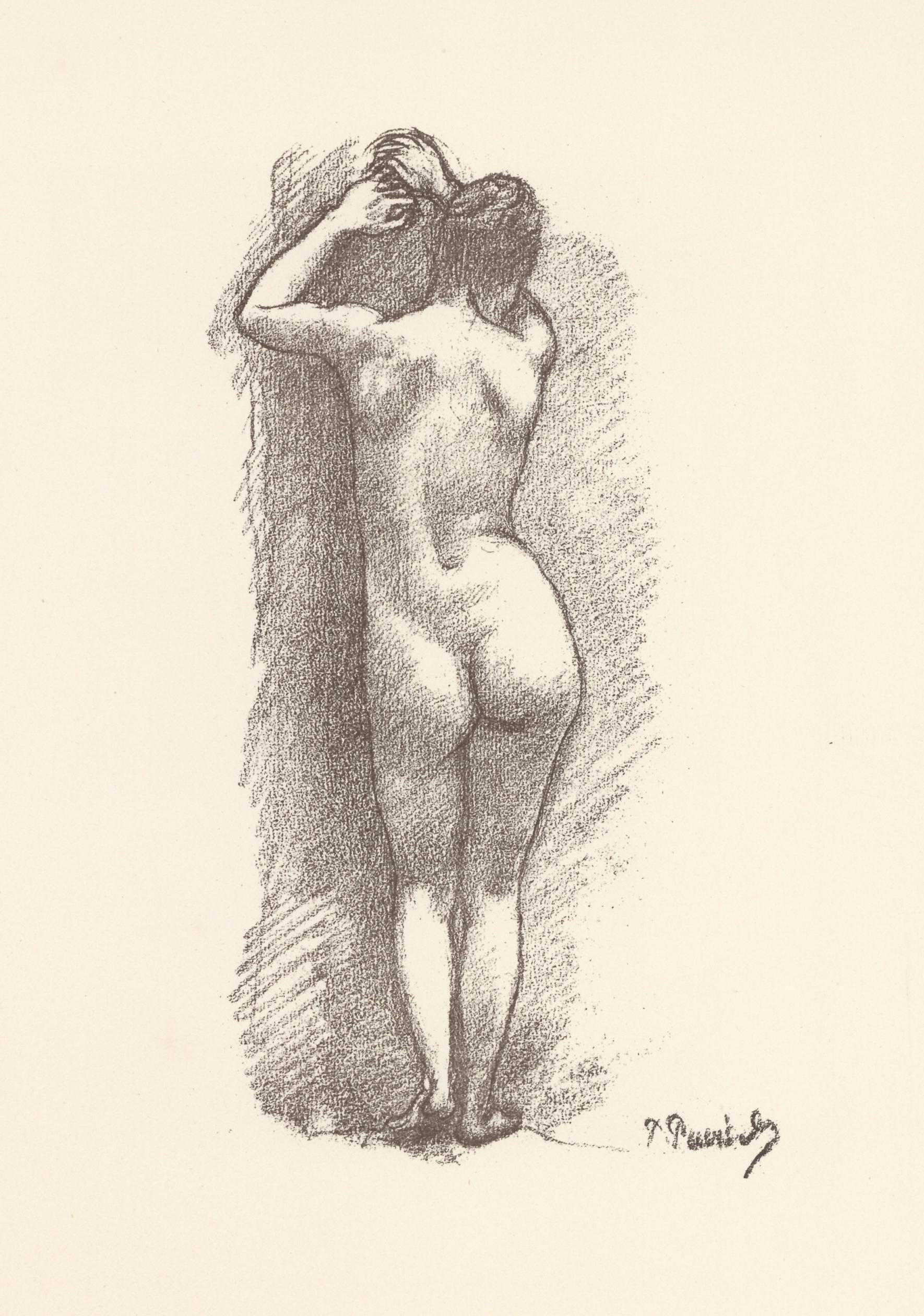Moyen : lithographie. Cette impression est tirée du rare portfolio de 1897 "Art et Nature" de Léon Roger-Miles, publié à Paris par Boudet dans une édition de 525 exemplaires. Imprimé sur du papier vélin du Marais, le format de la feuille est de 12