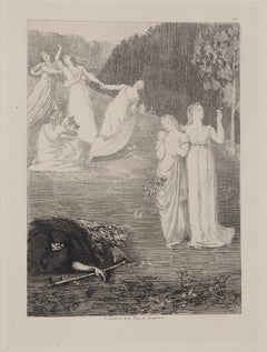 The Reaper : Life and Death - Original etching - Ed. Durand Ruel, 1873