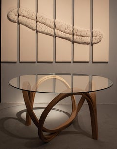 Pierre Renart Eclosion dining tables American walnut