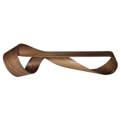 Pierre Renart Möbius bench American walnut wood