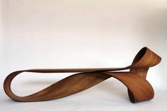 Pierre Renart Möbius bench teak wood