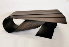 Pierre Renart Triple Wave coffee table tinted American Walnut