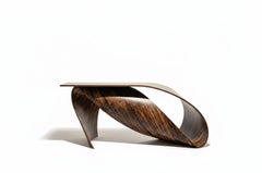 Pierre Renart Bureau à vagues en bois de ziricote