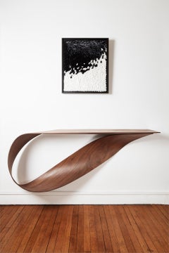 Pierre Renart Wave mural console American walnut