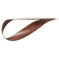 Pierre Renart Wave mural console American walnut