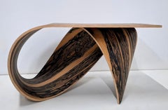 Pierre Renart white ebony Wave table