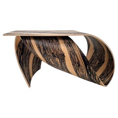 Pierre Renart white ebony Wave table
