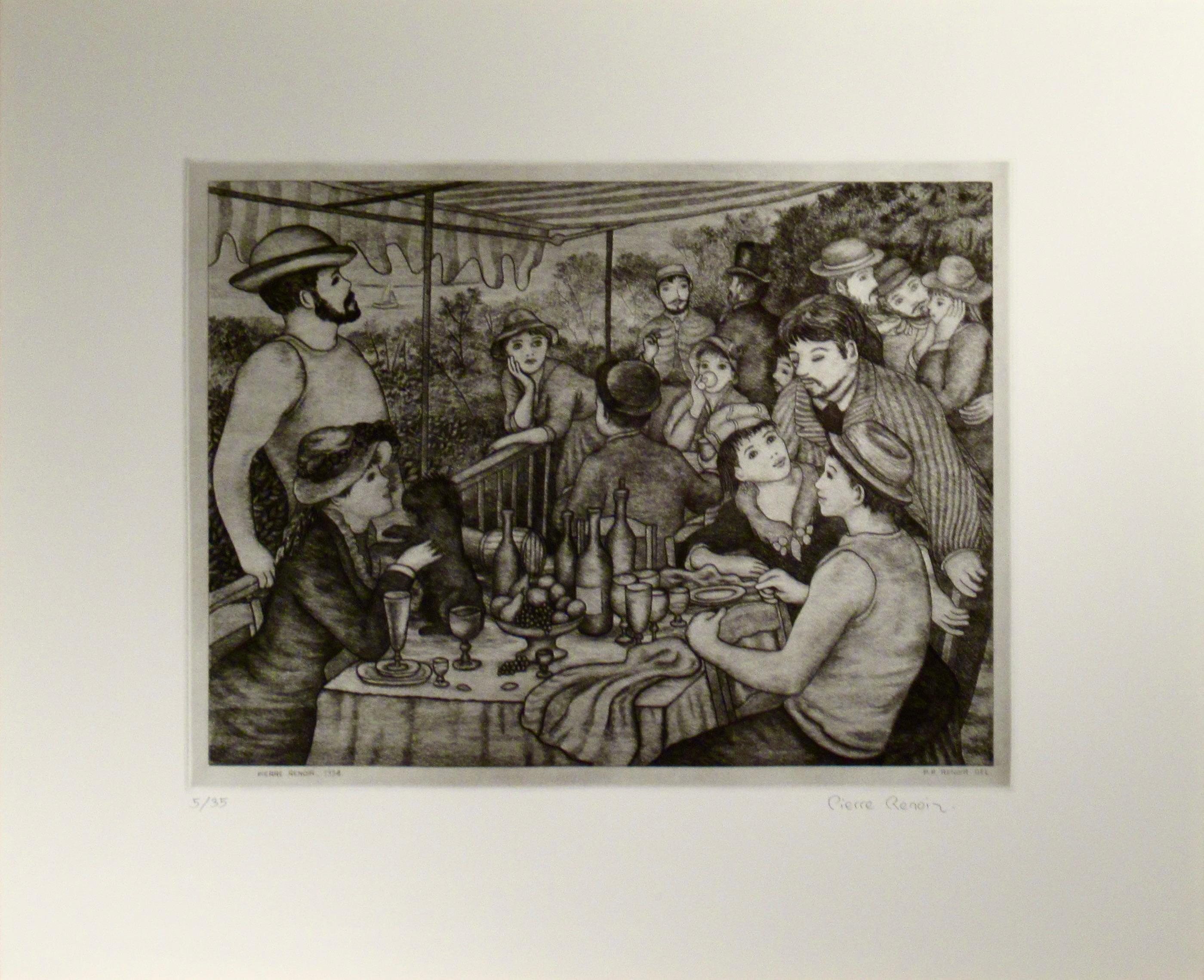 After Lunch - Print by Pierre Roland Renoir