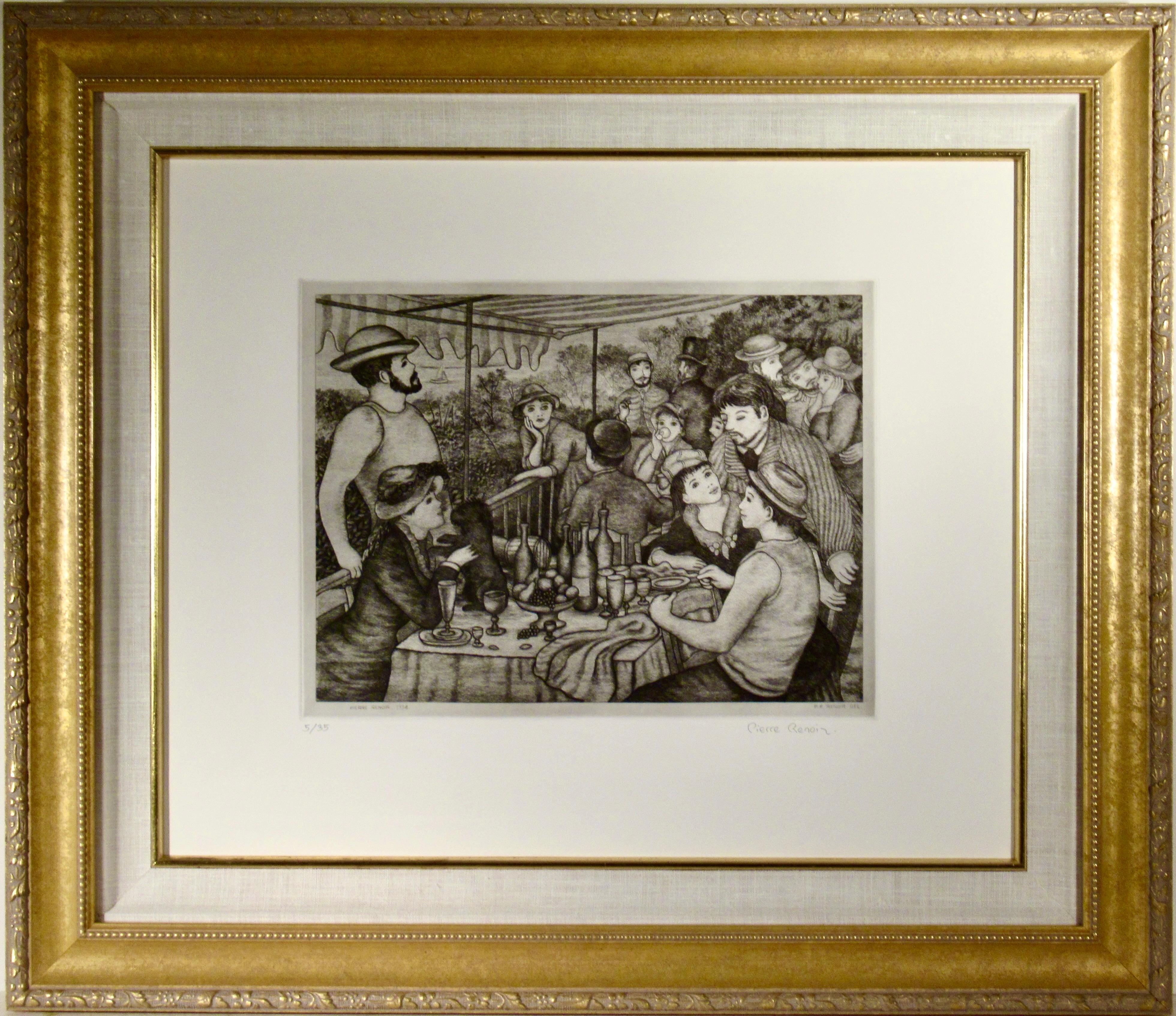 Pierre Roland Renoir Figurative Print - After Lunch