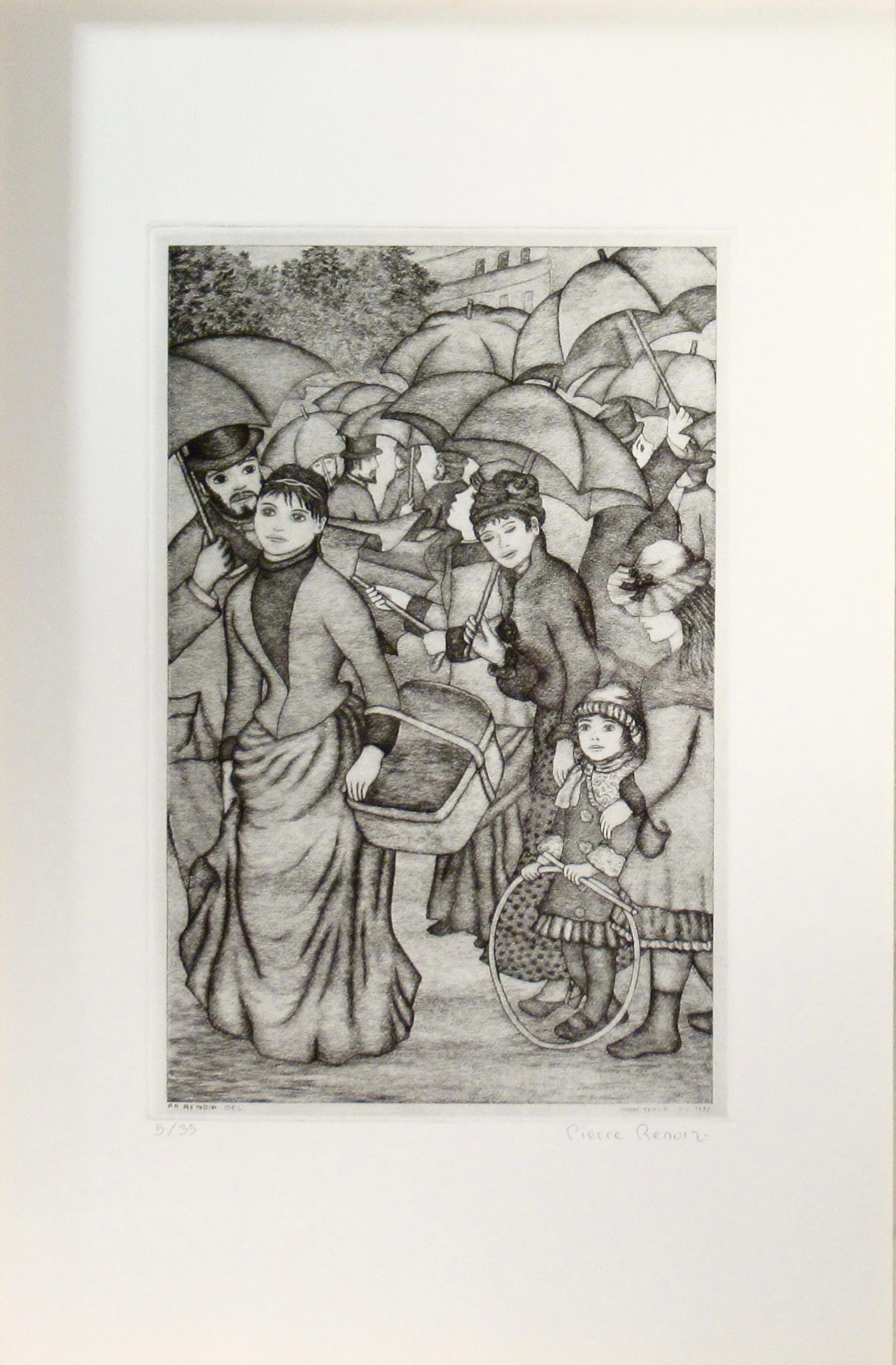 Bajo la lluvia - Print de Pierre Roland Renoir