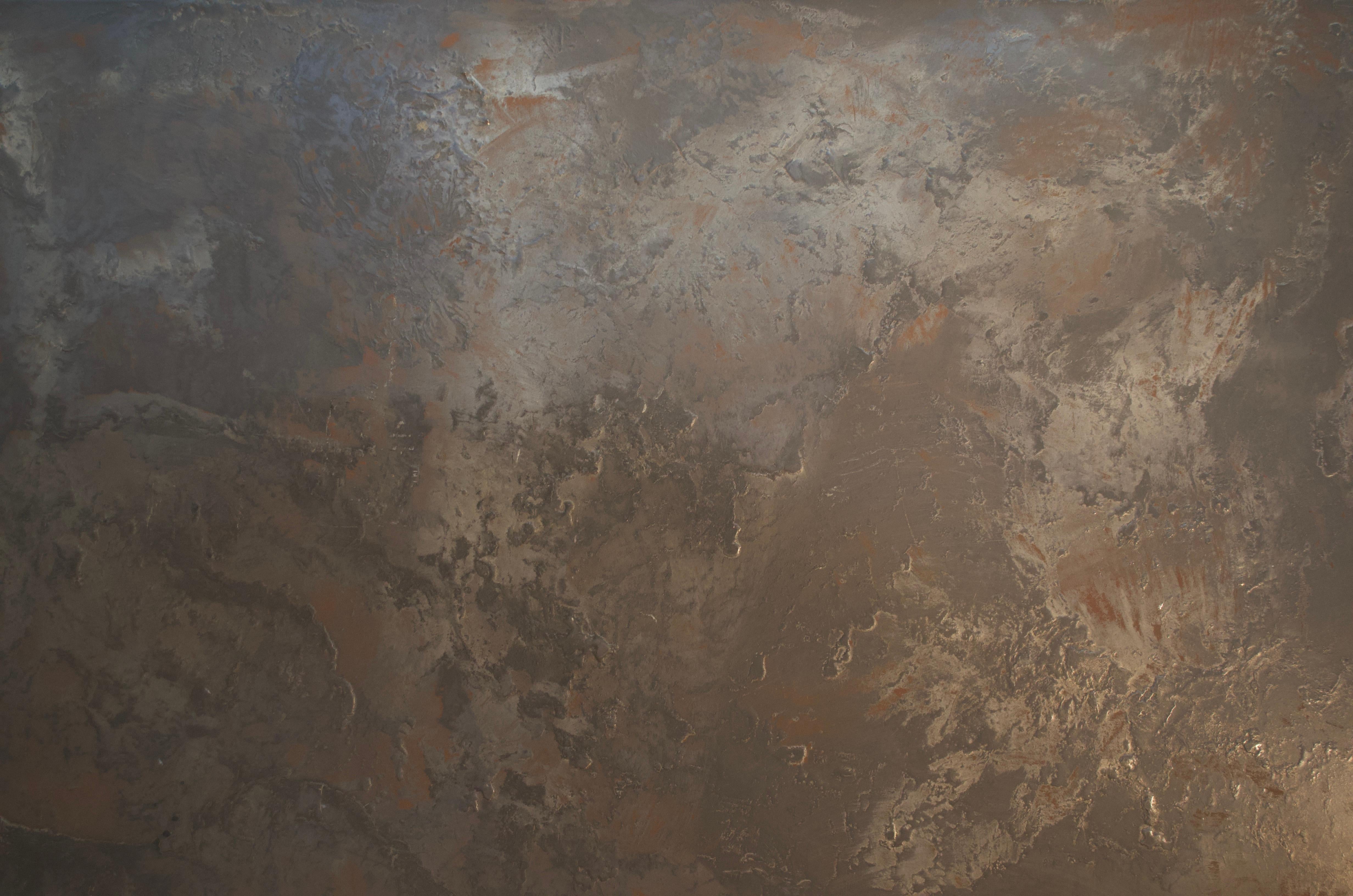 Pierre Sabatier Brutalistische Wandskulptur aus Stahl und Reinzinn, Frankreich, 1974 im Angebot 2