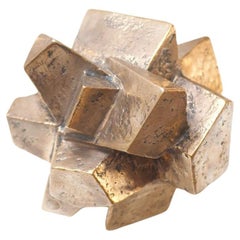 Scultura "Charbon" di Pierre Sabatier - Edizione postuma in bronzo, Francia 1974