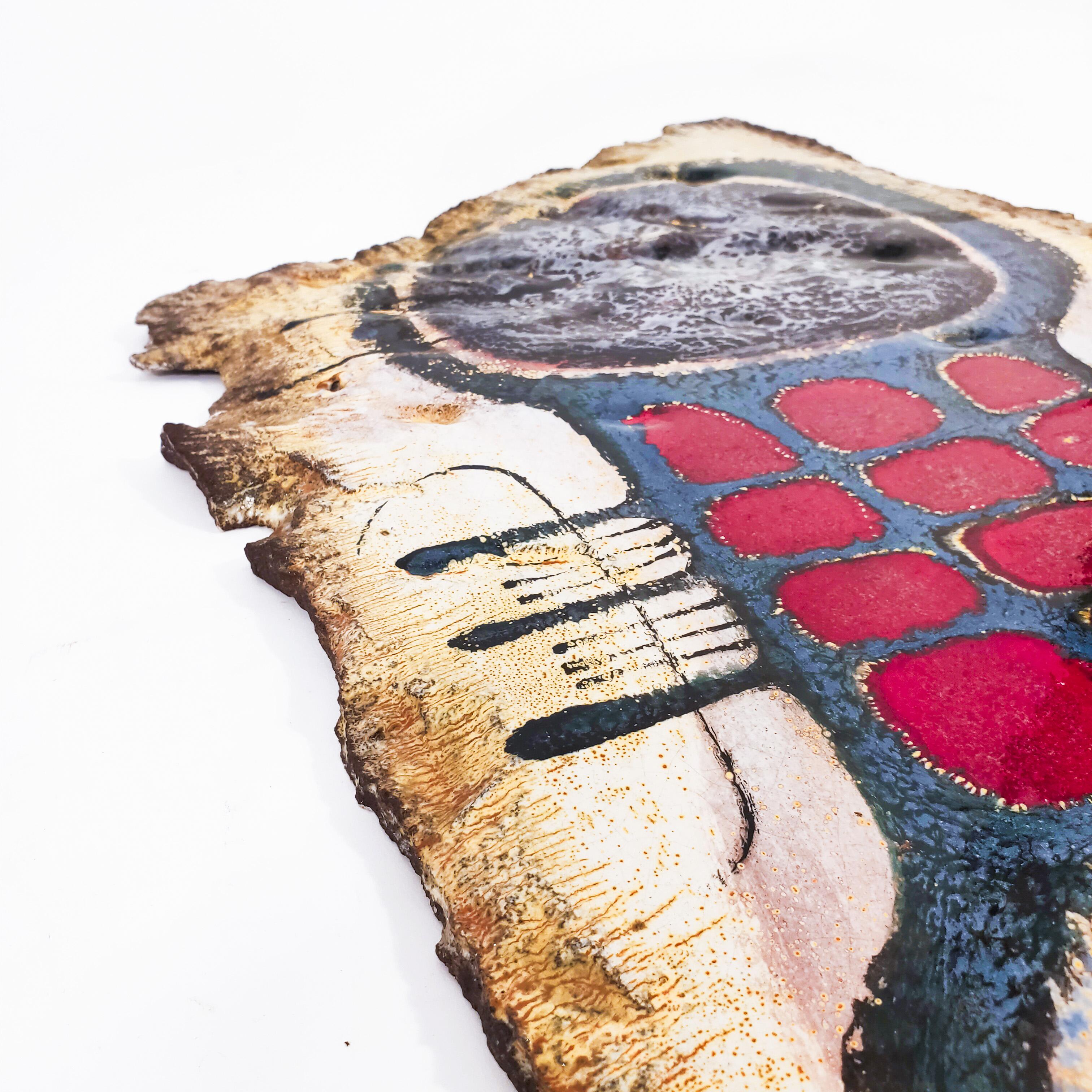 Pierre Saint Paul. Spettacolare ed enorme scultura in ceramica da parete, Francia, anni '50 In condizioni ottime in vendita a SANT ADRIÀ DE BESÒS, ES
