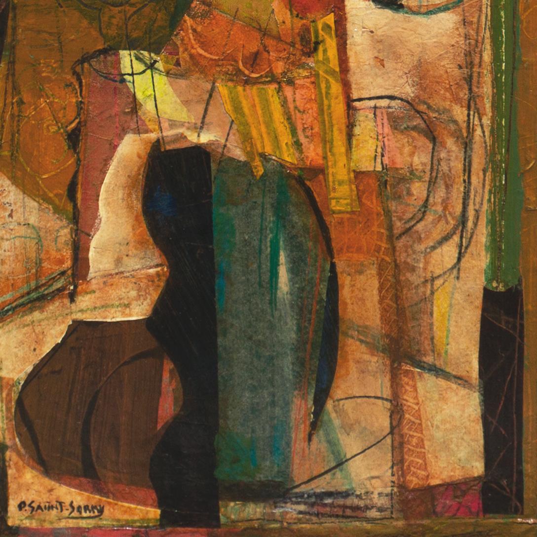 Signed lower left, 'P. Saint-Sorny' for Pierre Saint-Sorny (Belgian, 1914-2020) and painted circa 1960.
Provenance:
Private collection, Alameda, California.
Previously with:
Galerie Frédéric Gollong, Saint-Paul-De-Vence, 1984

Pierre Saint-Sorny