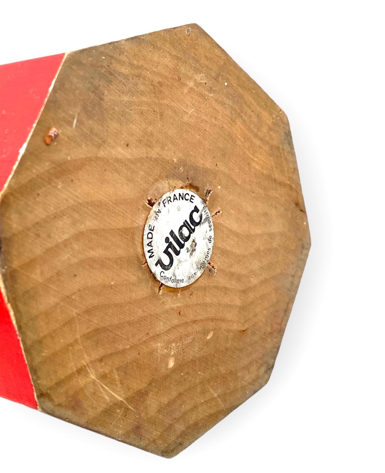 Michel Aroutcheff, lámpara de sobremesa posmoderna Lápiz rojo, Ed. Vilac Francia años 80 en venta 8