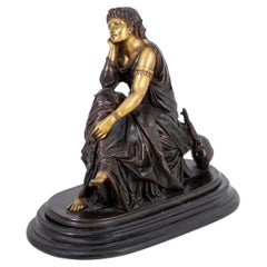 Pierre Schoenewerk "Erato" Bronce patinado