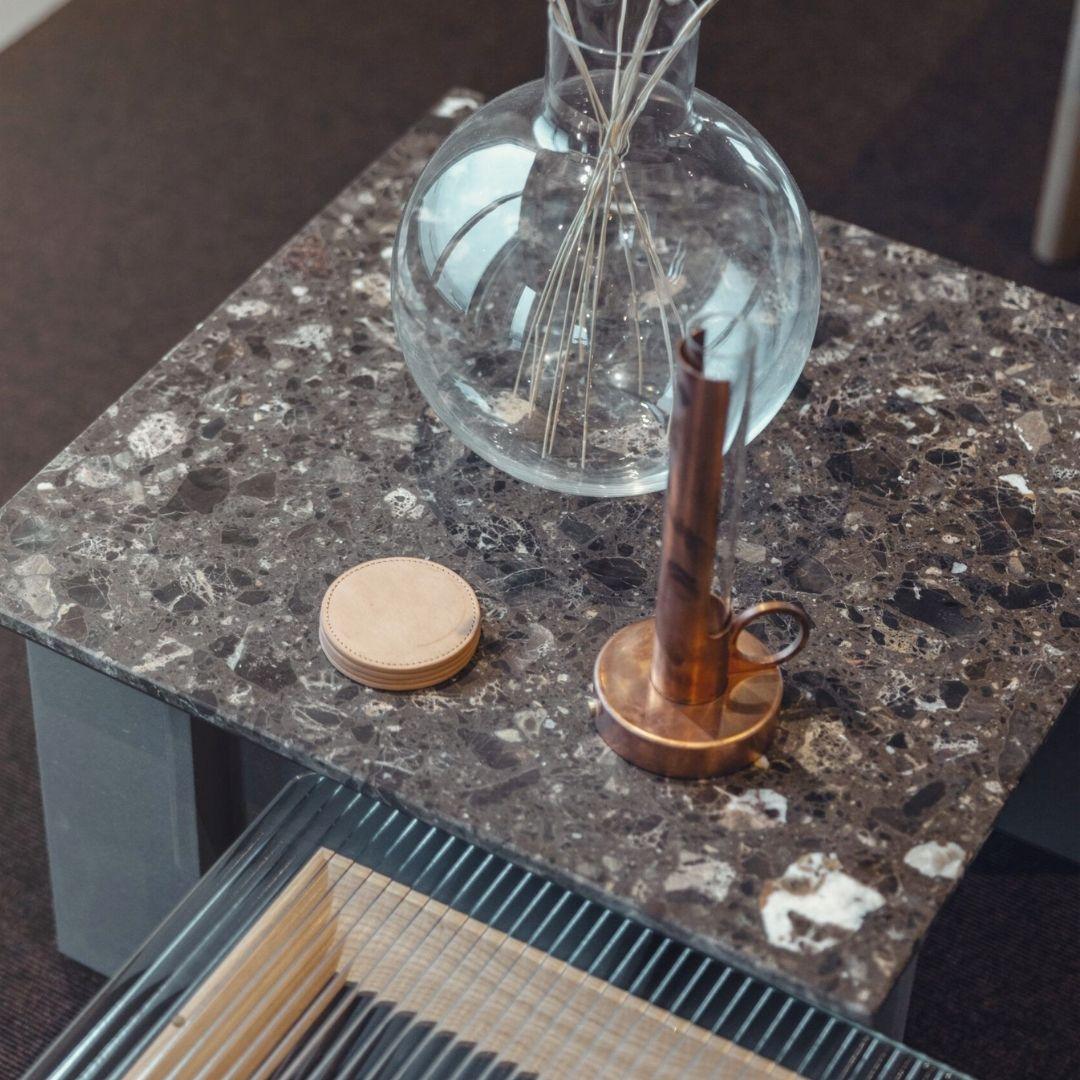 Contemporary Pierre Sindre Black 'Visir' Portable Metal and Glass Table Lamp for Örsjö