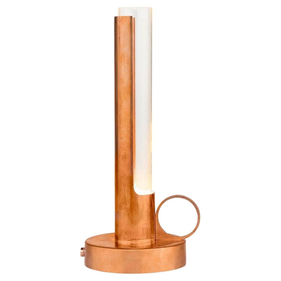 Pierre Sindre Black 'Visir' Portable Metal and Glass Table Lamp for Örsjö 3