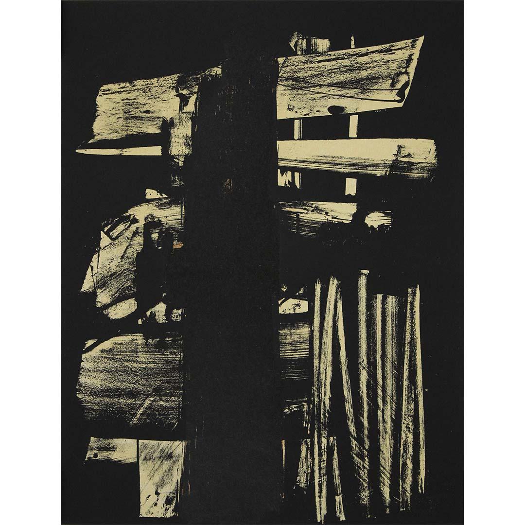 1959 original lithograph by Pierre Soulages printed by Mourlot - XXème siècle