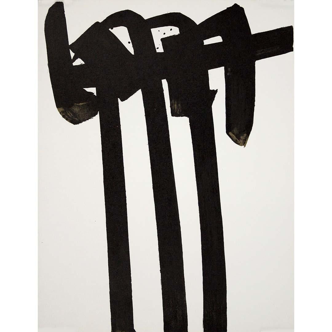 1970 original lithograph by Pierre Soulages printed by Mourlot - XXème siècle