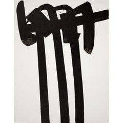 1970 original lithograph by Pierre Soulages printed by Mourlot - XXème siècle