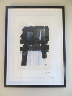 Abstract Composition After Pierre Soulages, Serigraphy Edition 23/89 