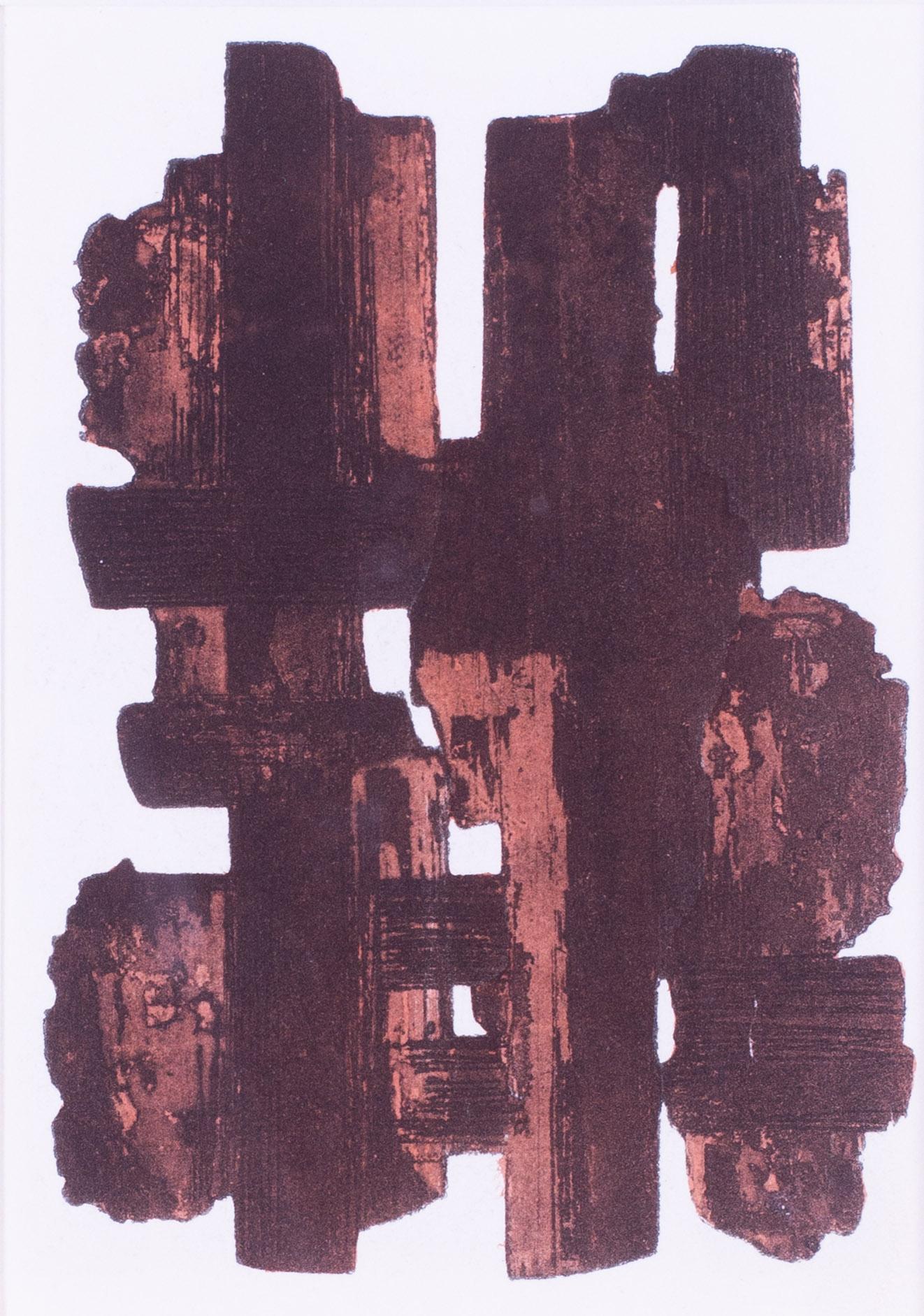 Early 20th Century French abstract lithograph by Pierre Soulages For Sale at 1stDibs pierre