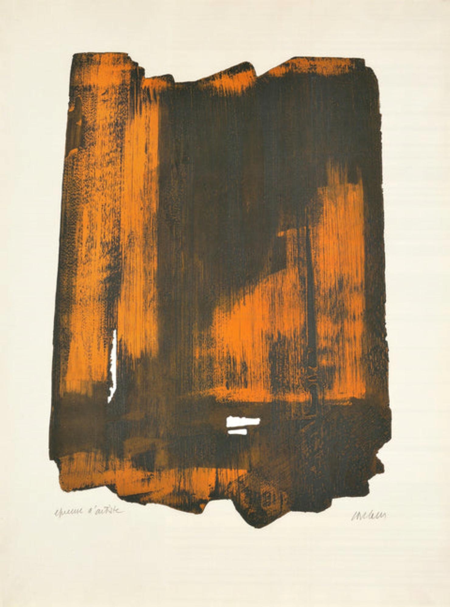 Eau Forte, Tinte von Pierre Soulages im Angebot 2