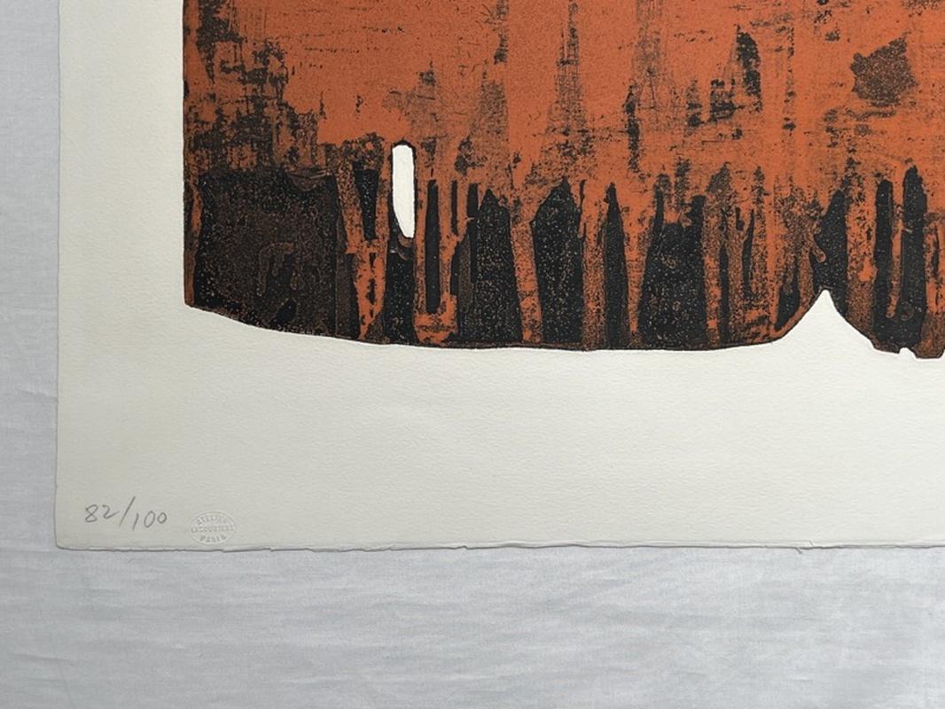 Eau Forte XXV, 1974, Etching, Limited Edition of 100 by Pierre Soulages -BNF27 For Sale 10