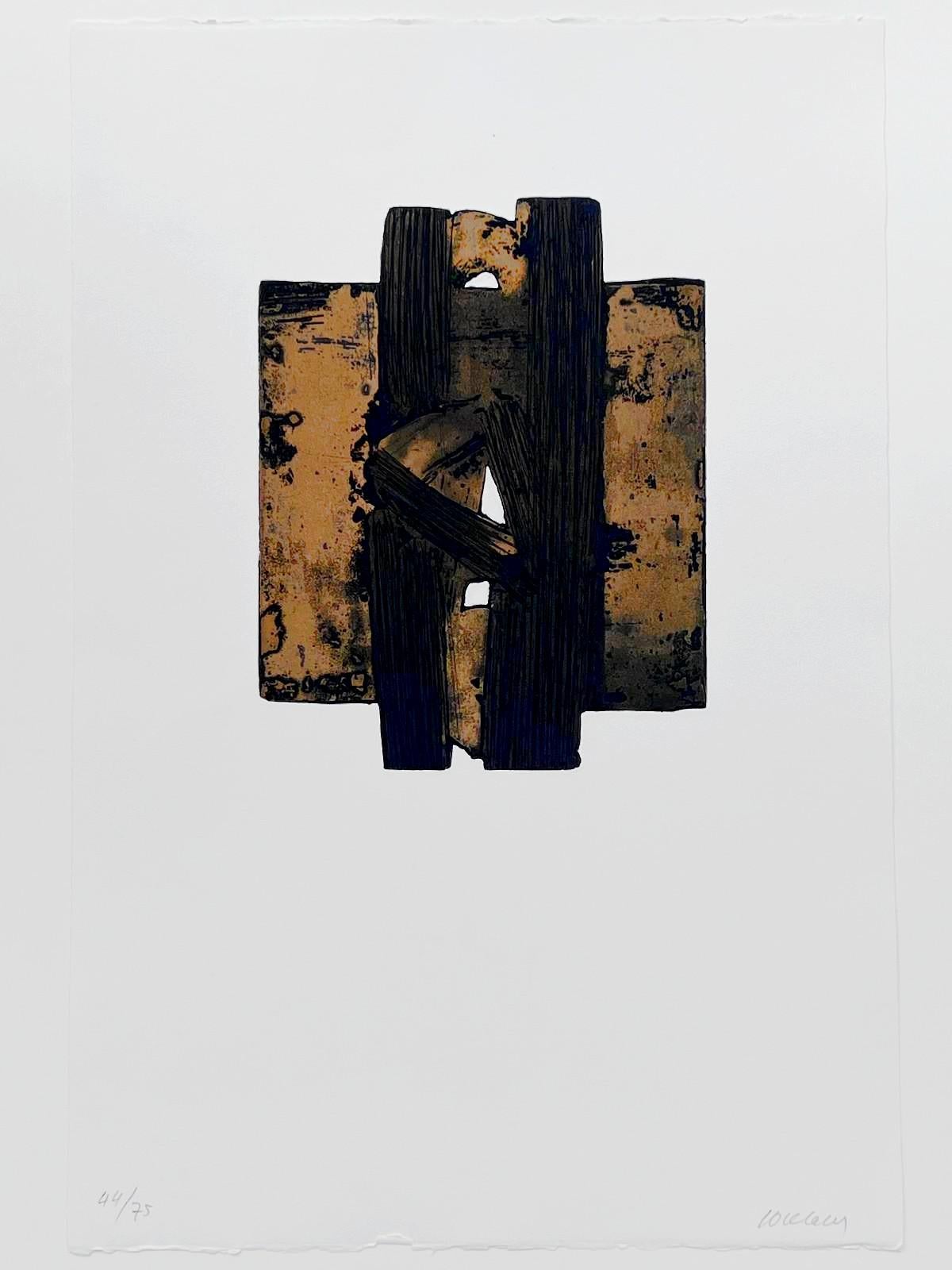 Eau-forte XXVIII - Print by Pierre Soulages