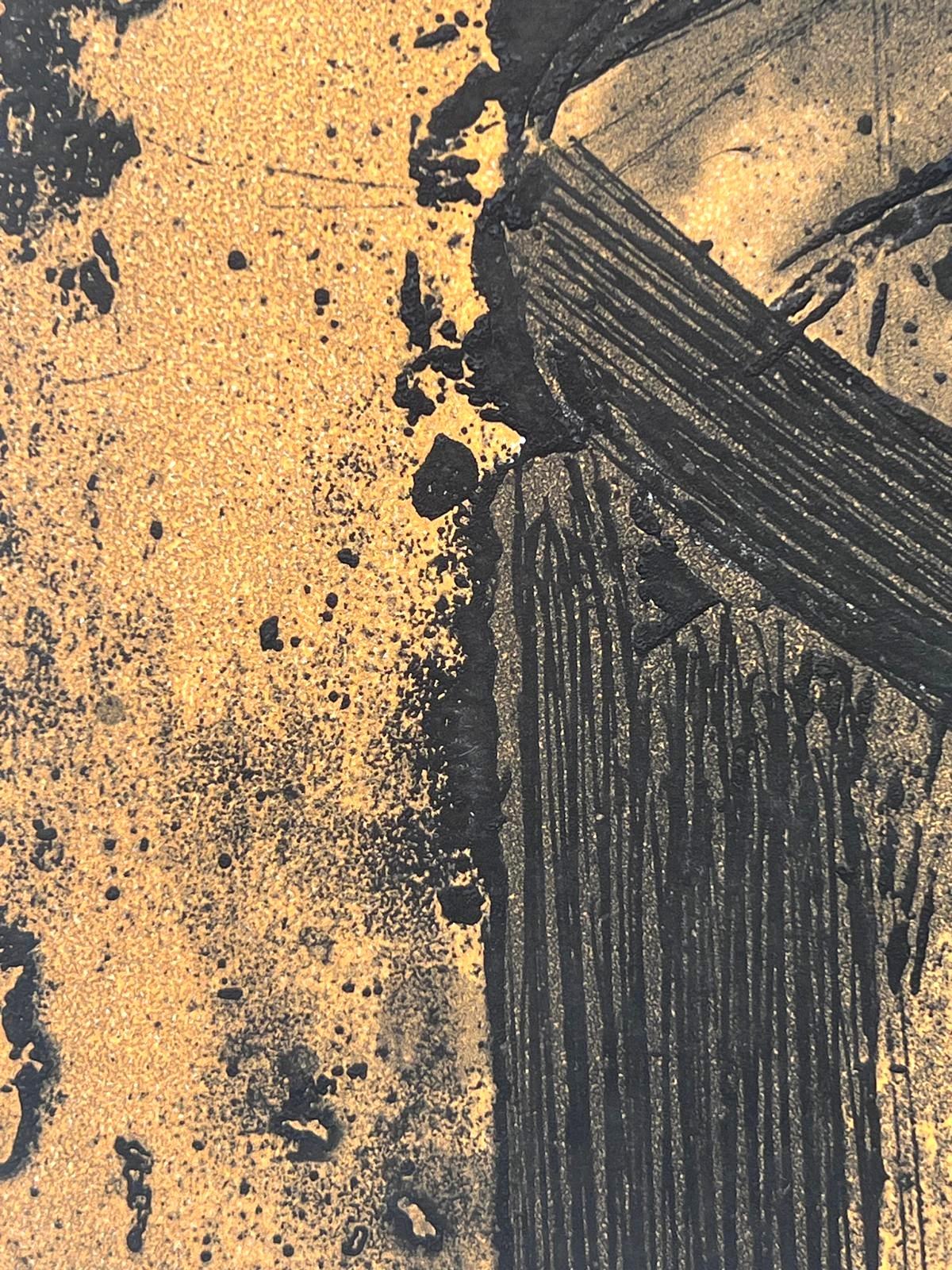 Eau-forte XXVIII - Abstract Print by Pierre Soulages