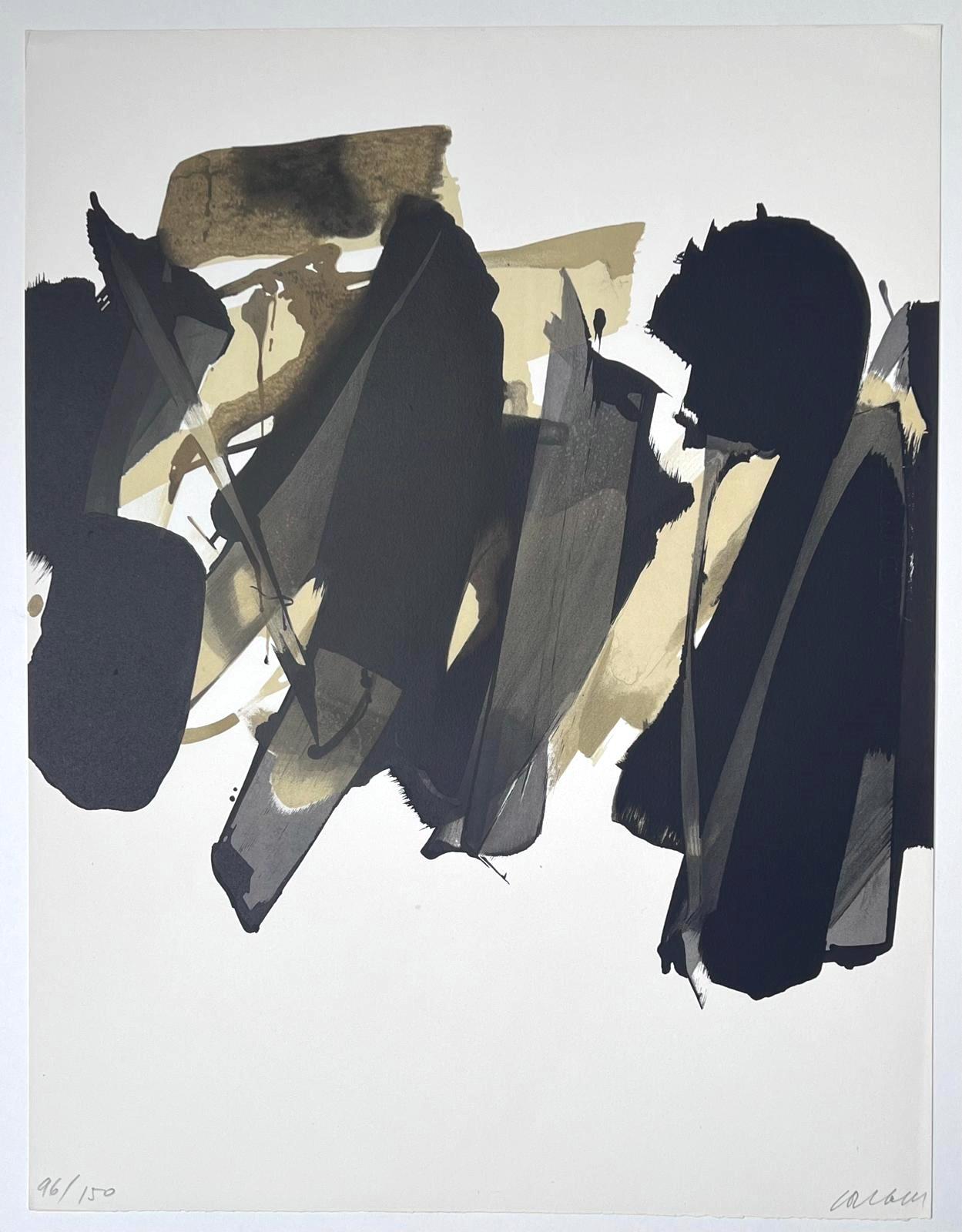 Lithograph n°14 - Print de Pierre Soulages