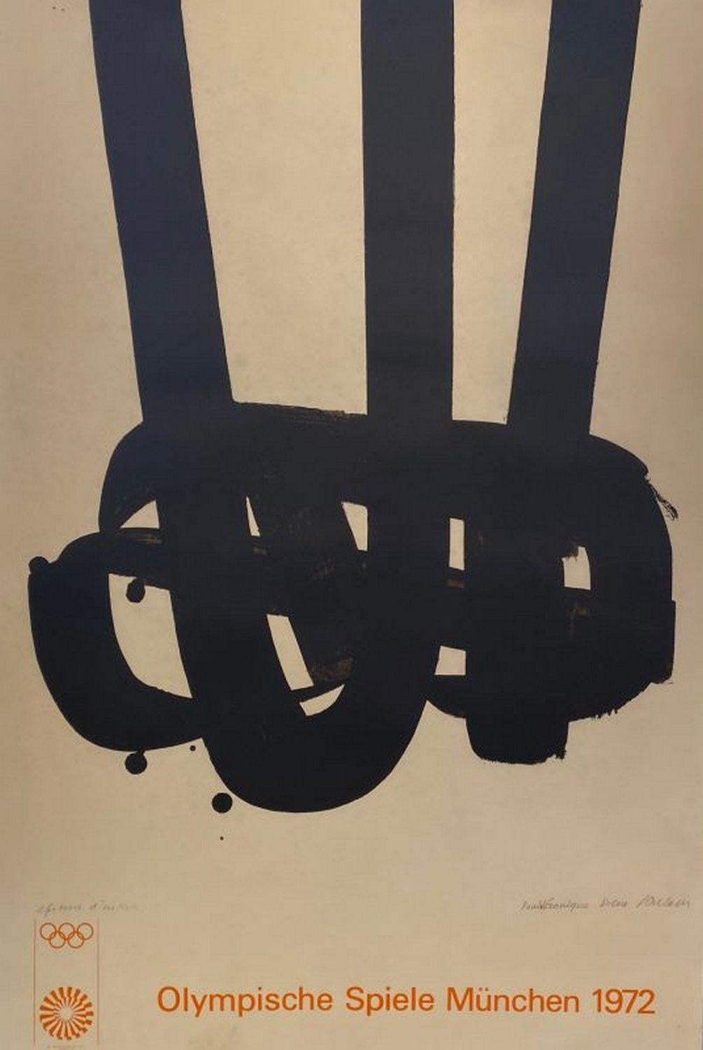 Abstract Print di Pierre Soulages - Litografia n°29