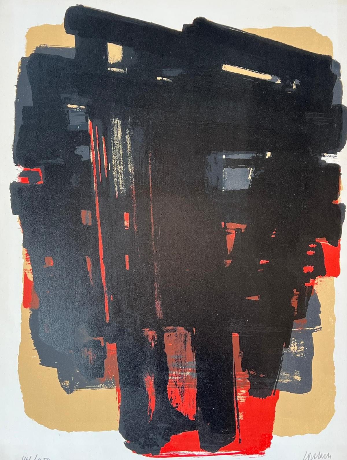 Pierre Soulages Abstract Print - Lithograph n°8