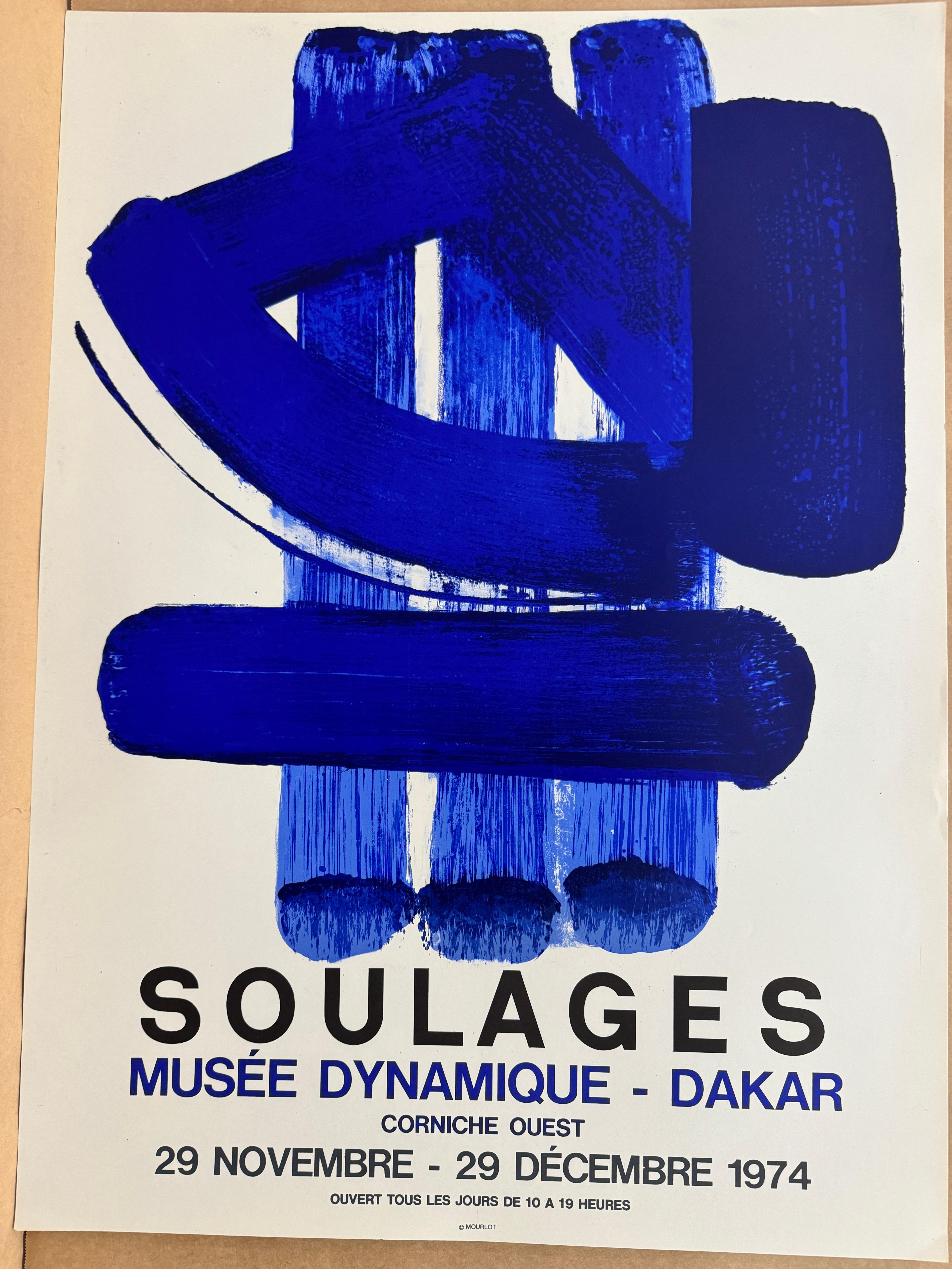 Musee Dynamique - Dakar di Pierre Soulages, 1974 - Poster litografico originale in vendita 2