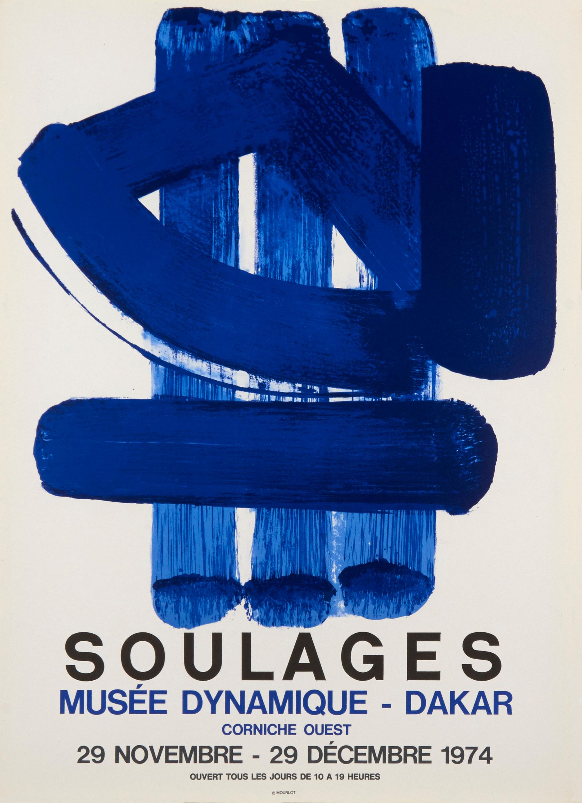Pierre Soulages Abstract Print - Musee Dynamique - Dakar