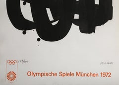 Olympische Spiele Muenchen 1972, Minimalist Lithograph by Pierre Soulages