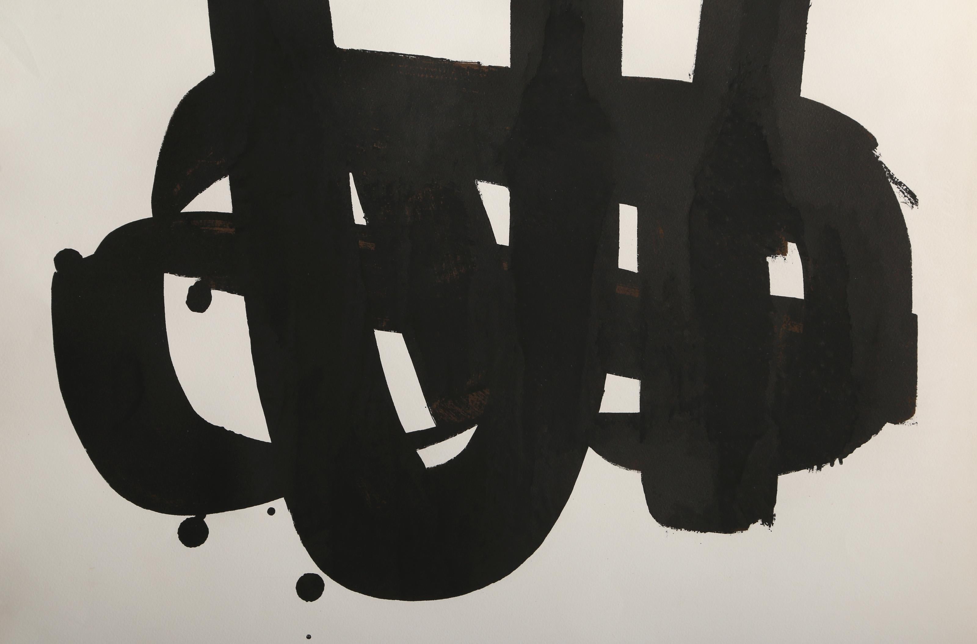 Olympische Spiele Muenchen 1972, lithographie minimaliste de Pierre Soulages en vente 2