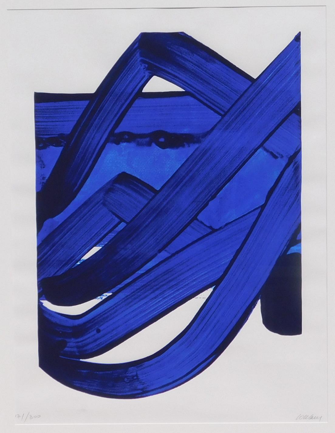 Sérigraphie originale de Pierre Soulages. 