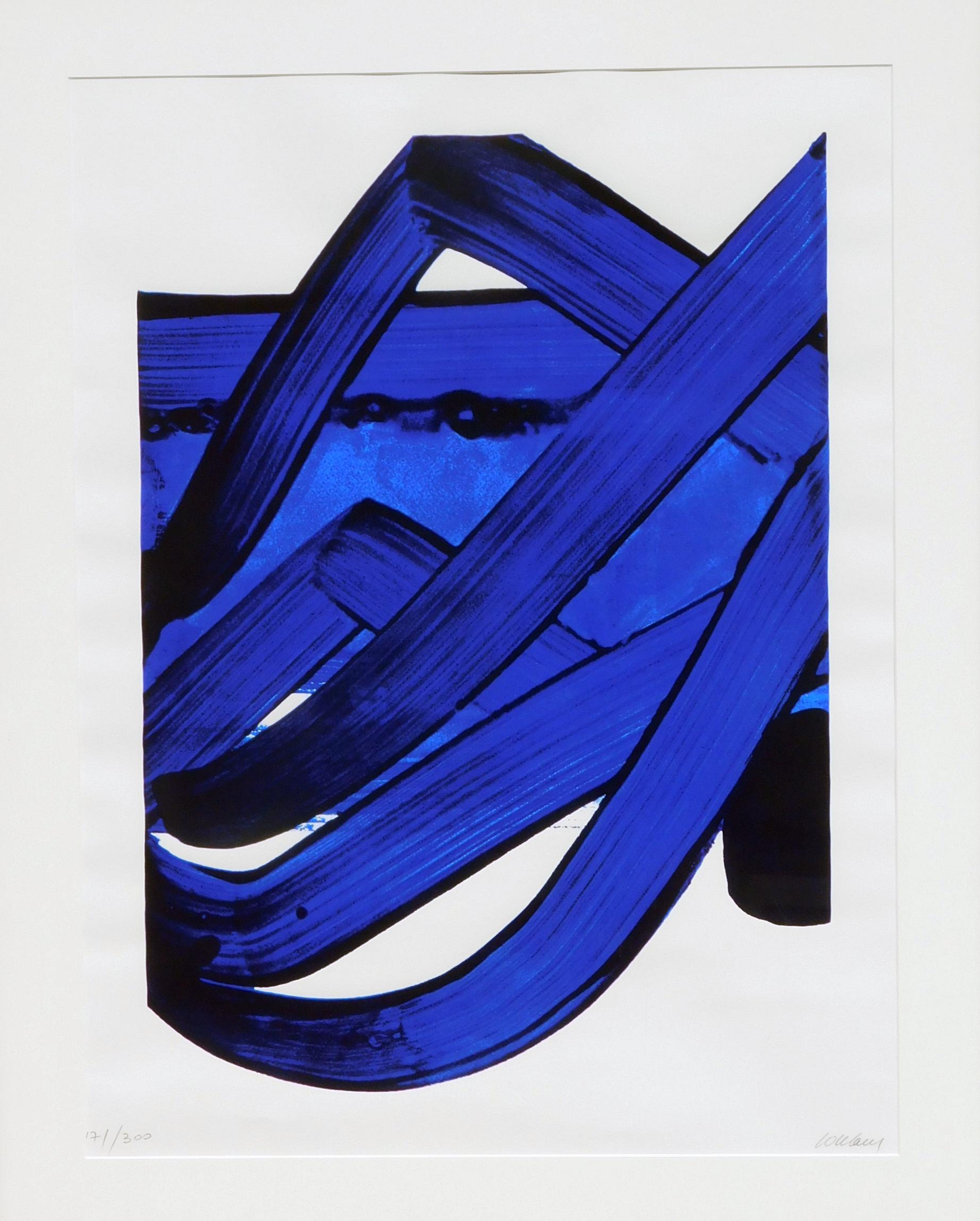 Sérigraphie originale de Pierre Soulages. 