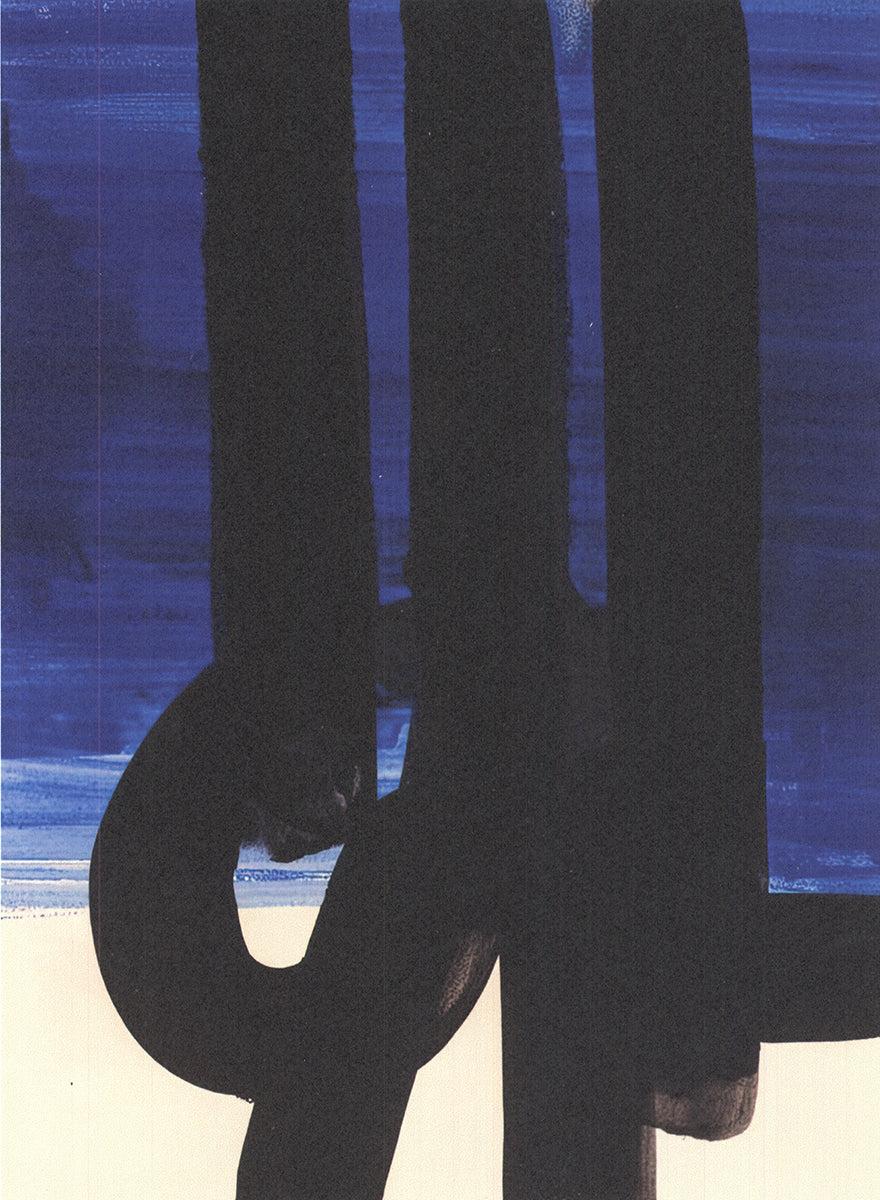 Pierre Soulages 'Bleue et Noire' 2015- Lithograph For Sale 1