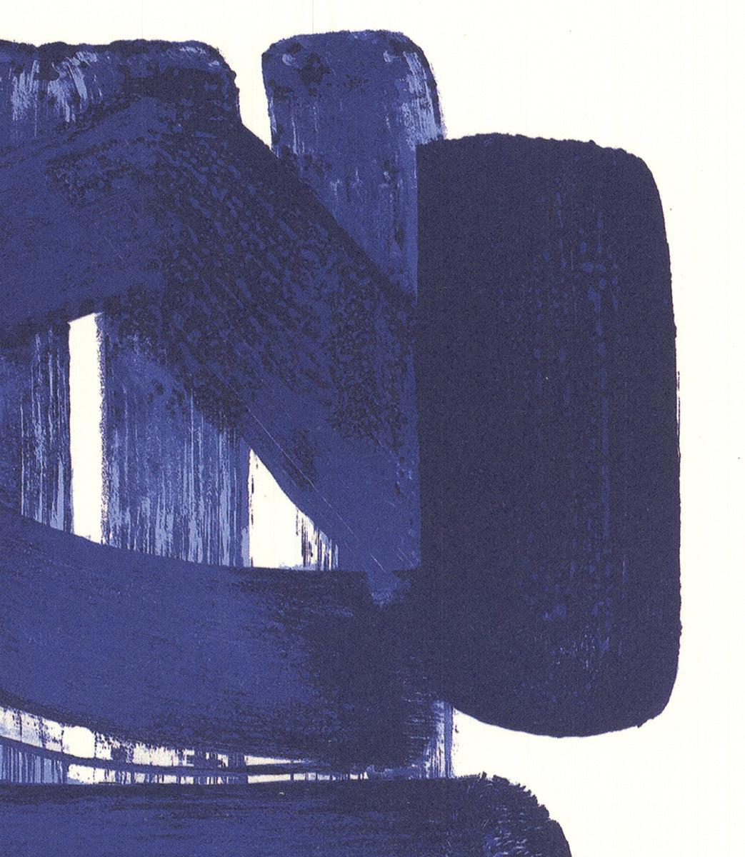 Pierre Soulages „Composition Bleue“ 2015- Lithographie im Angebot 2