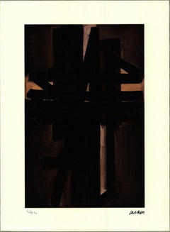 Pierre Soulages „Komposition, Mai 1953“, Lithographie 2015- Lithographie