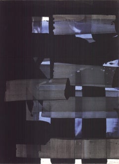Gouache Offset Print by Pierre Soulages, Modern Abstract, 2007