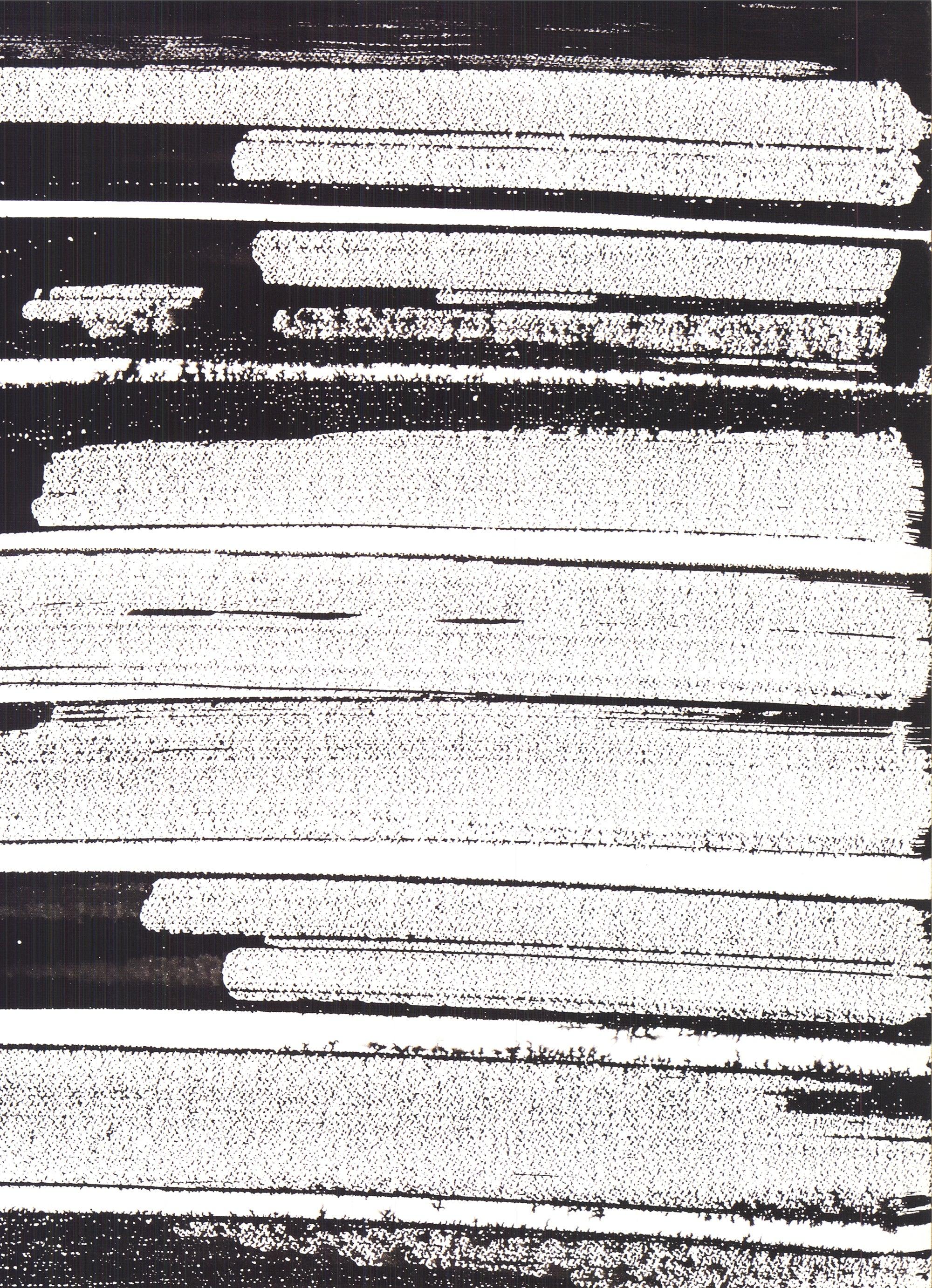 This is a reproduction of Ink on Paper, created by Pierre Soulages in 1995. This work showcases Soulages' mastery of ink as a medium, highlighting his unique ability to manipulate line and texture. The piece reflects his characteristic exploration