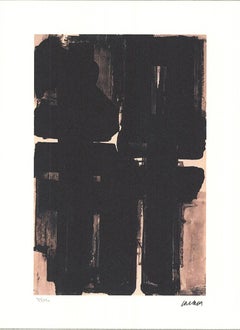 Pierre Soulages „Ohne Titel (1952)“ 2015- Lithographie