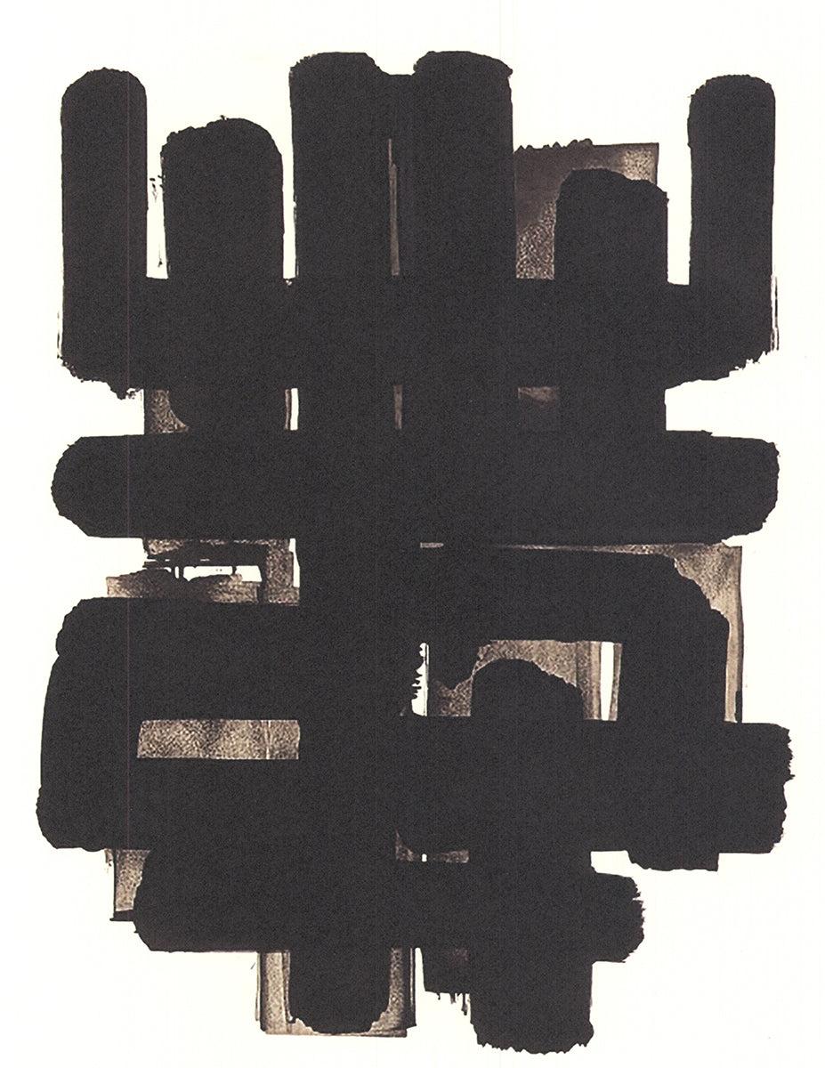 Soulages „Ohne Titel (1955)“ 2015- Lithographie (Moderne), Print, von Pierre Soulages
